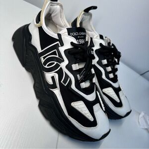 Dolce & Gabbana Trainers Black White Daymaster DG Sneakers Sport Shoes 43-US 10